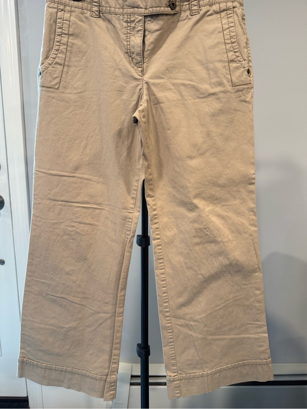 LOFT Women's Beige Bootcut & Flare Pants